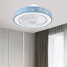 Elegant Living Room Round Modern Ceiling Fan Light Image - 3