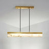 Elegant Marble Linear Adjustable Island Pendant Light Image - 6