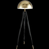 Elegant Metal Tripod Dome Floor Lamp Foot Switch Image - 5