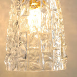 Elegant Mini Clear Glass Bell Bedroom Pendant Light Image - 9