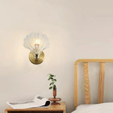 Elegant Modern Gold Shell Sconce Light Fixture Image - 1