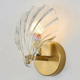 Elegant Modern Gold Shell Sconce Light Fixture Image - 5