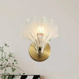 Elegant Modern Gold Shell Sconce Light Fixture Image - 6