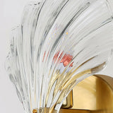 Elegant Modern Gold Shell Sconce Light Fixture Image - 7