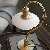 Elegant Multi-Layered Silver Curved Chrome Table Lamp Image - 4