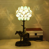 Elegant Pink Flower Ball Glass Decorative Table Lamp Image - 11