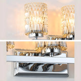 Elegant Prismatic Glass Cylinder 3-Light Vanity Light Image - 13