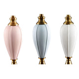 Elegant Romantic Pink Vase Base LED Metal Table Lamp Image - 12