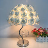 Elegant Romantic Rose Tree Heart Accent Table Lamp Image - 1