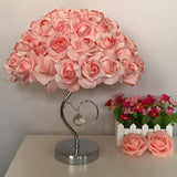 Elegant Romantic Rose Tree Heart Accent Table Lamp Image - 13