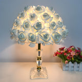 Elegant Romantic Rose Tree Heart Accent Table Lamp Image - 4