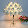 Elegant Romantic Rose Tree Heart Accent Table Lamp Image - 4