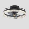 Elegant Round 5 Grey Blade Modern Ceiling Fan Light Image - 8