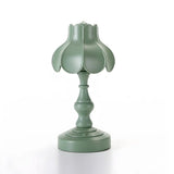 Elegant Simple Flower Resin Bedroom LED Table Lamp Image - 12