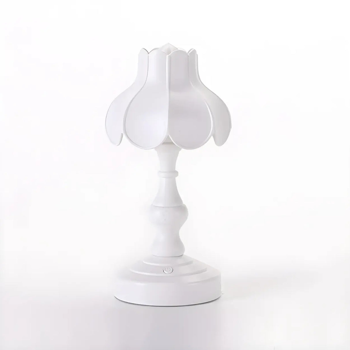 Elegant Simple Flower Resin Bedroom LED Table Lamp Image - 13