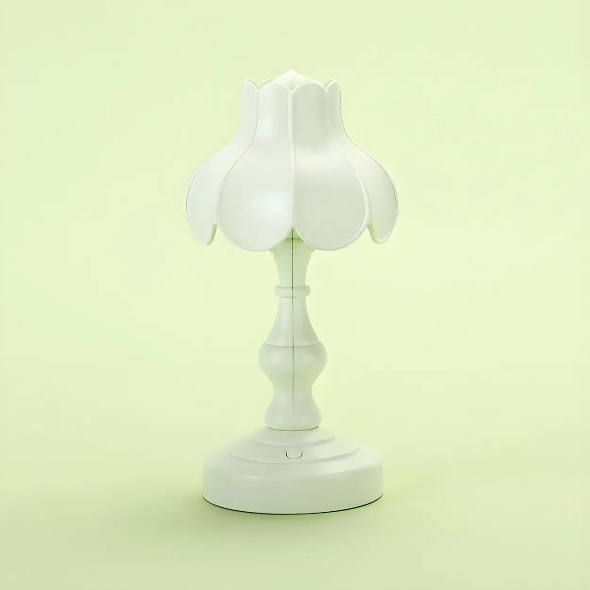 Elegant Simple Flower Resin Bedroom LED Table Lamp Image - 15