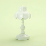 Elegant Simple Flower Resin Bedroom LED Table Lamp Image - 15