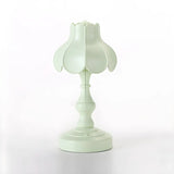 Elegant Simple Flower Resin Bedroom LED Table Lamp Image - 16