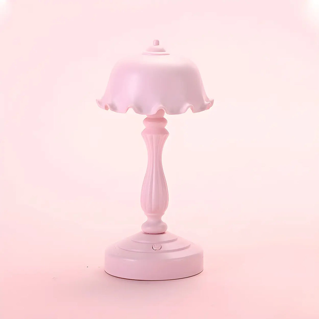 Elegant Simple Flower Resin Bedroom LED Table Lamp Image - 2