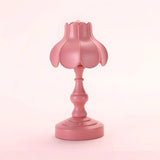 Elegant Simple Flower Resin Bedroom LED Table Lamp Image - 20