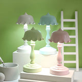 Elegant Simple Flower Resin Bedroom LED Table Lamp Image - 6