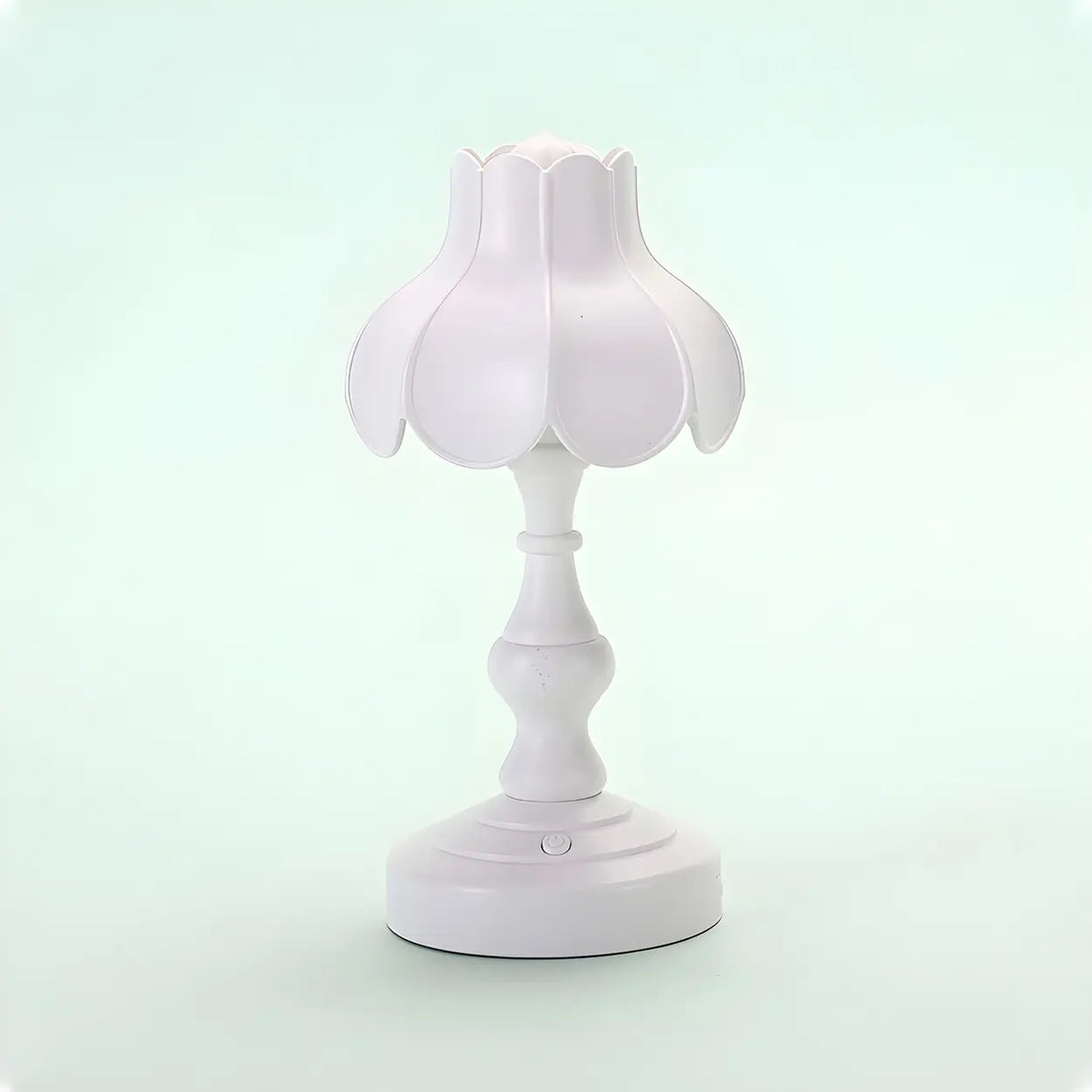 Elegant Simple Flower Resin Bedroom LED Table Lamp Image - 8