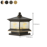 Elegant Solar Lantern Glass Outdoor Garden Table Lamp Image - 17