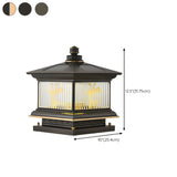 Elegant Solar Lantern Glass Outdoor Garden Table Lamp Image - 18