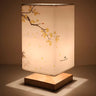 Elegant Square Fabric Floral Pattern Decor Table Lamp Image - 8