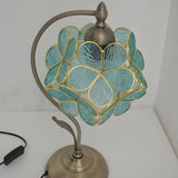 Elegant Tiffany Cherry Blossoms Ball Glass Table Lamp Image - 12