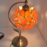 Elegant Tiffany Cherry Blossoms Ball Glass Table Lamp Image - 13