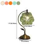 Elegant Tiffany Cherry Blossoms Ball Glass Table Lamp #size