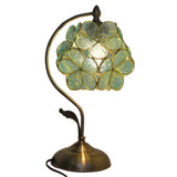 Elegant Tiffany Cherry Blossoms Ball Glass Table Lamp Image - 7