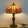 Elegant Tiffany Stained Glass Dome Decor Table Lamp Image - 10