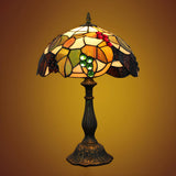 Elegant Tiffany Stained Glass Dome Decor Table Lamp Image - 12