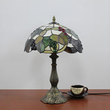 Elegant Tiffany Stained Glass Dome Decor Table Lamp Image - 16