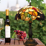 Elegant Tiffany Stained Glass Dome Decor Table Lamp Image - 18