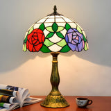 Elegant Tiffany Stained Glass Dome Decor Table Lamp Image - 21