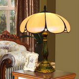 Elegant Tiffany Stained Glass Dome Decor Table Lamp Image - 22