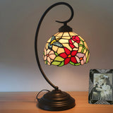 Elegant Tiffany Sunflower Stained Glass Desk Lamp Image - 5