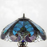 Elegant Tiffany Umbrella Lampshade Vase Base Table Lamp Image - 4