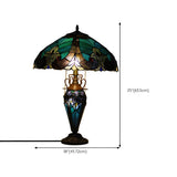 Elegant Tiffany Umbrella Lampshade Vase Base Table Lamp #size