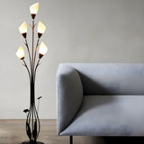 Elegant Tulip-Inspired Multi-Head Metal Floor Lamp Image - 4