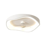 Elegant Wave-Shape White LED Ceiling Fan with Lights Image - 7