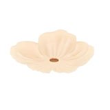 Elegant White Flower Dimmable Flush Mount Ceiling Light Image - 5