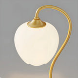 Elegant White Flower Glass Candle Melting Table Lamp Image - 10