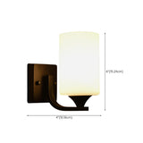 Elegant White Glass Curved Arm Wall Sconce Image - 21