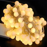 Elegant White Globe Dimmable String Lights Bulbs Image - 7