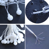 Elegant White Globe Dimmable String Lights Bulbs Image - 9