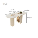 Elegant White Oval Extendable Dining Table Double Pedestal #size